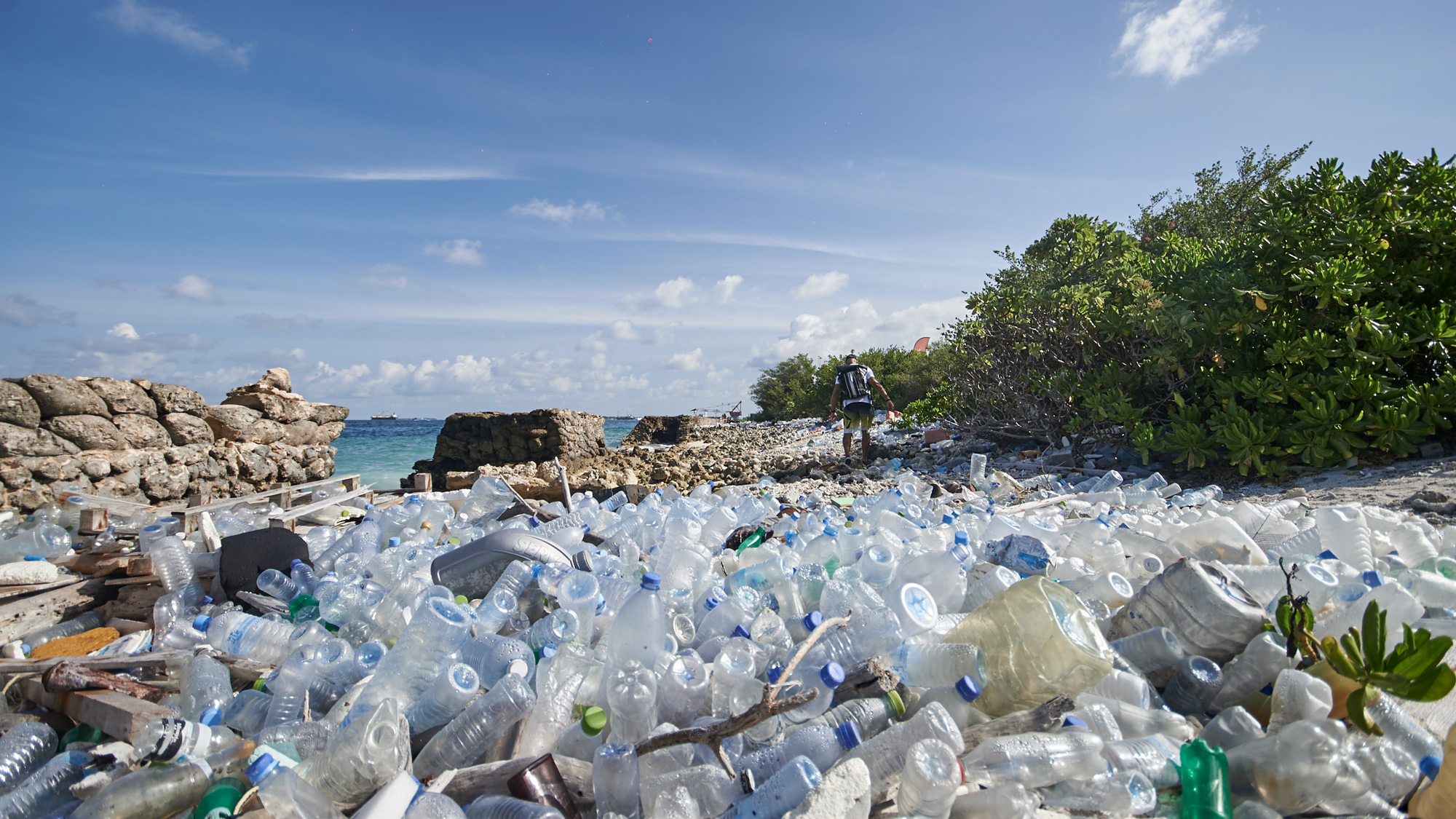 Parley Maldives ocean protection and beach cleanup