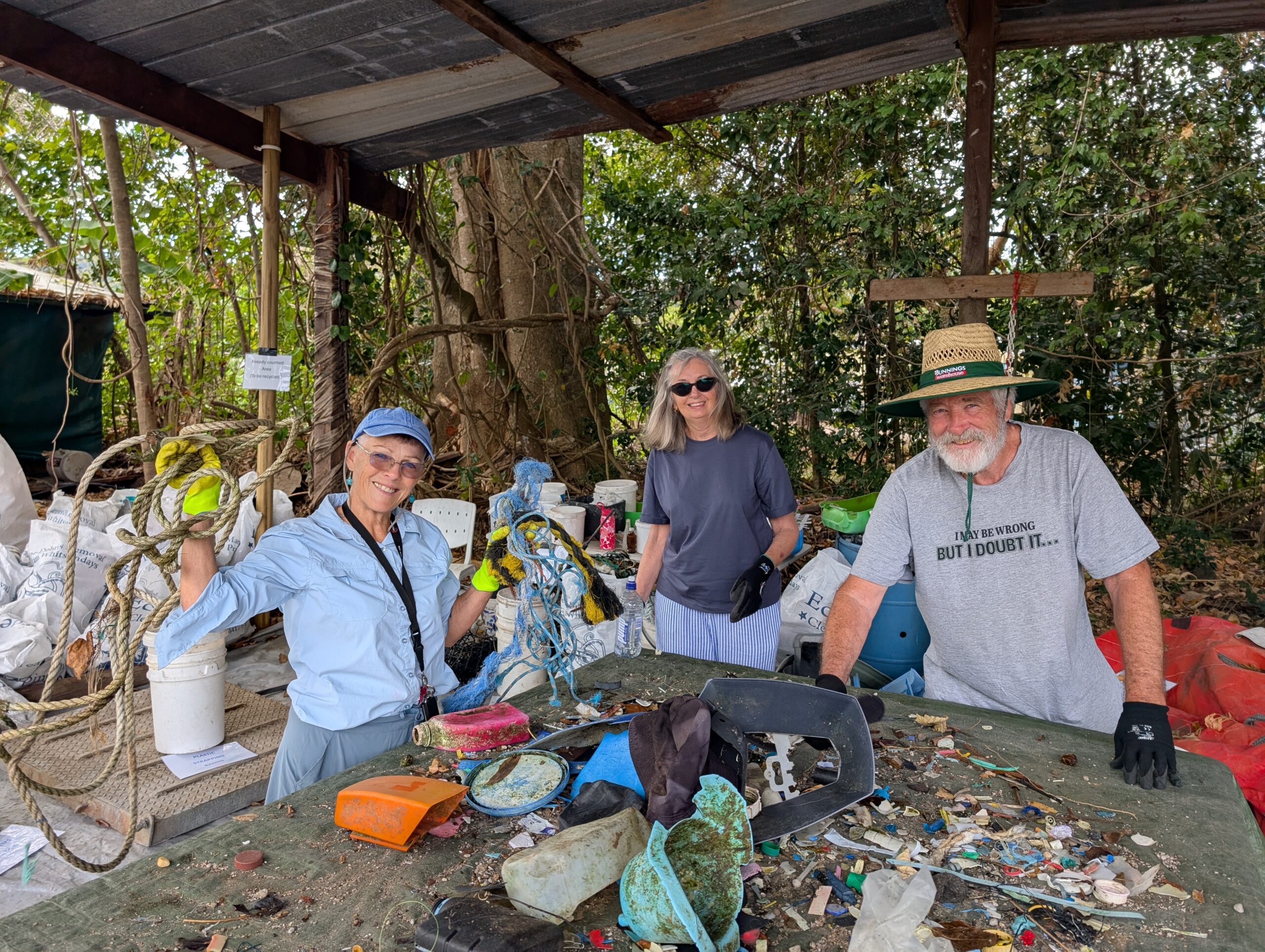 Eco Barge Clean Seas marine debris recovery in the Whitsundays
